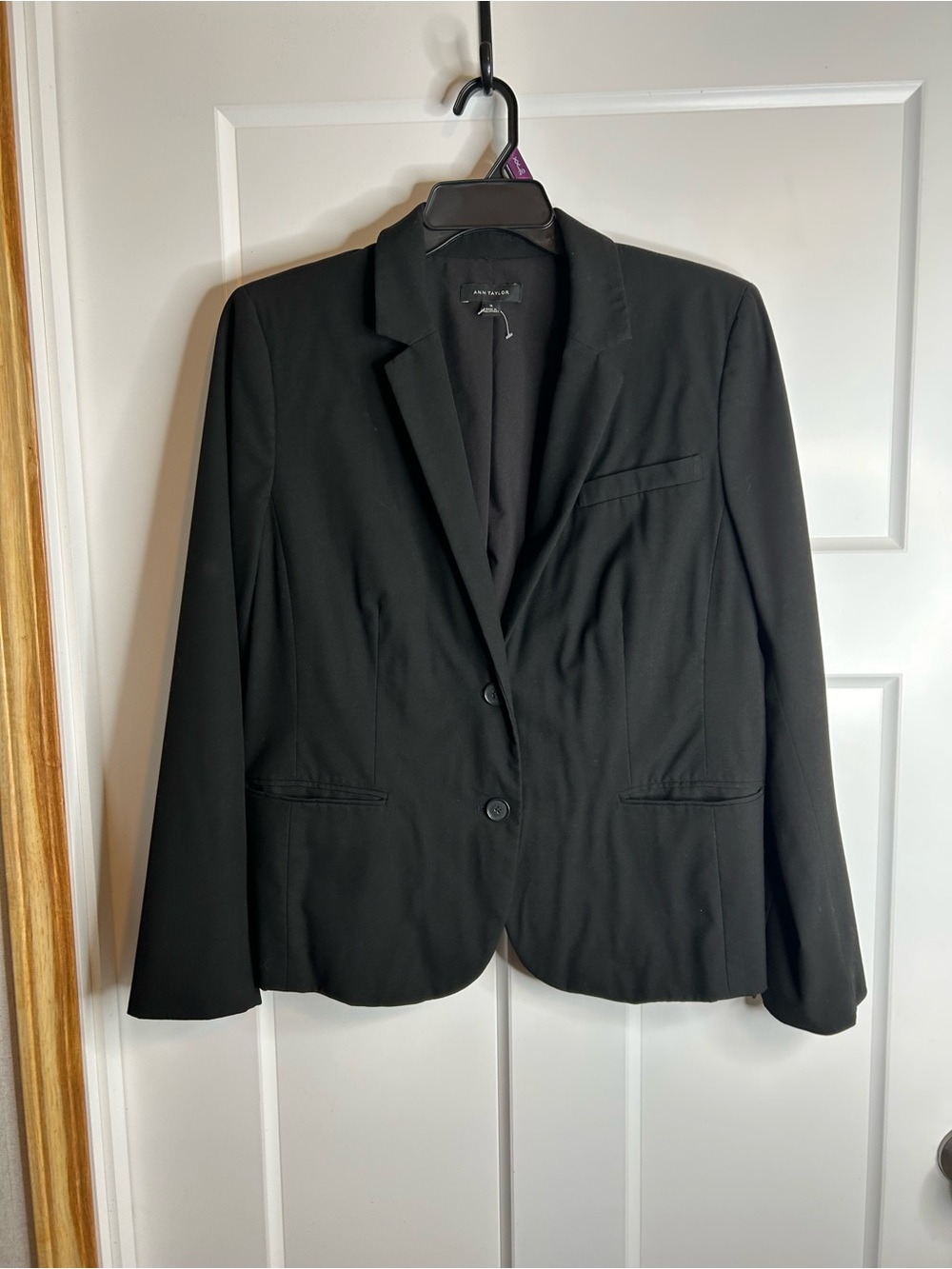 Ann Taylor Women’s Size 16 Two Button Blazer Black Professional 2091